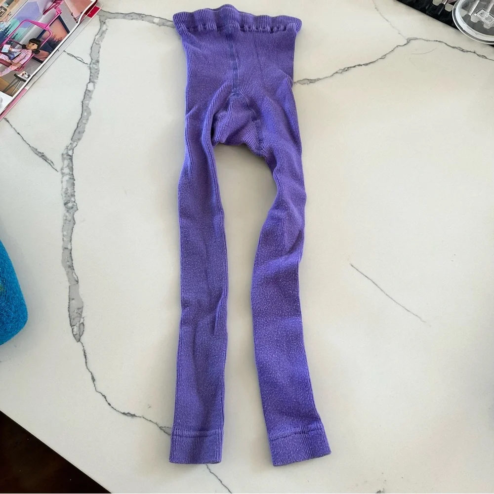 Hanna Andersson Ribbed Footless Tights - Picture 3 of 4